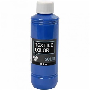 Textile Solid, brilliant blå, dækkende, 250 ml